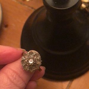 Sterling silver aquamarine ring size 7